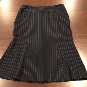 Navy/ white pin stripe skirt